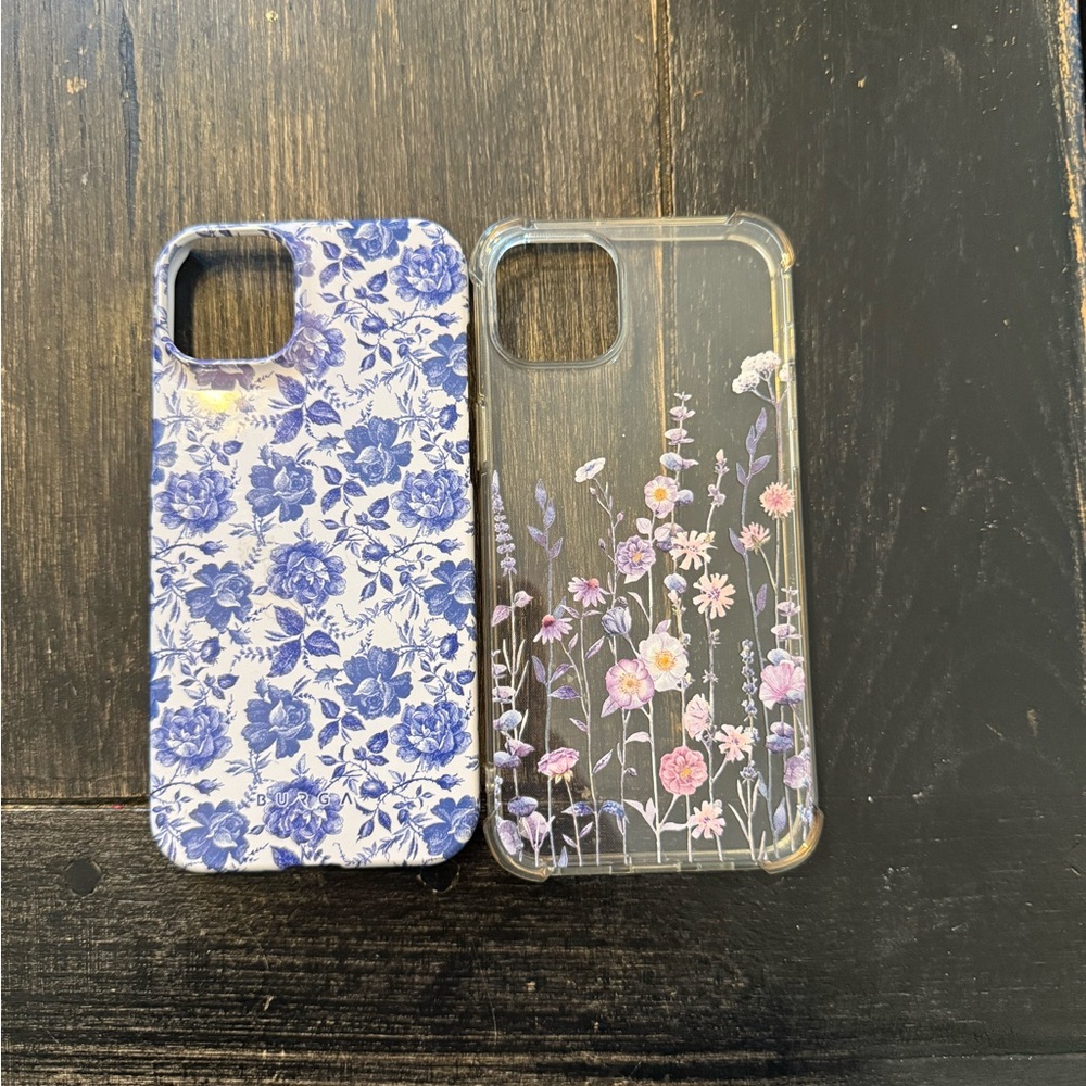 2 Flower Cases iPhone 15 Plus